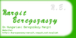 margit beregszaszy business card