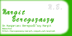 margit beregszaszy business card